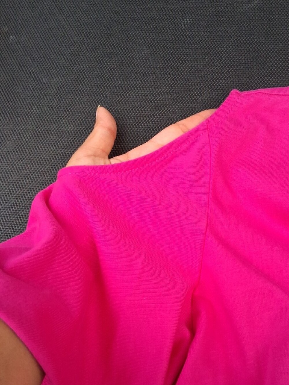 Lauren Ralph Lauren Raspberry Cold-Shoulder Scoop Neck Top - Picture 14 of 15